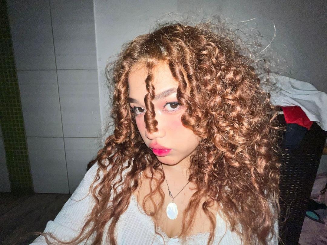 Naughty Asian Redhead Showing Off That Tight Curly Hair and Body 9
