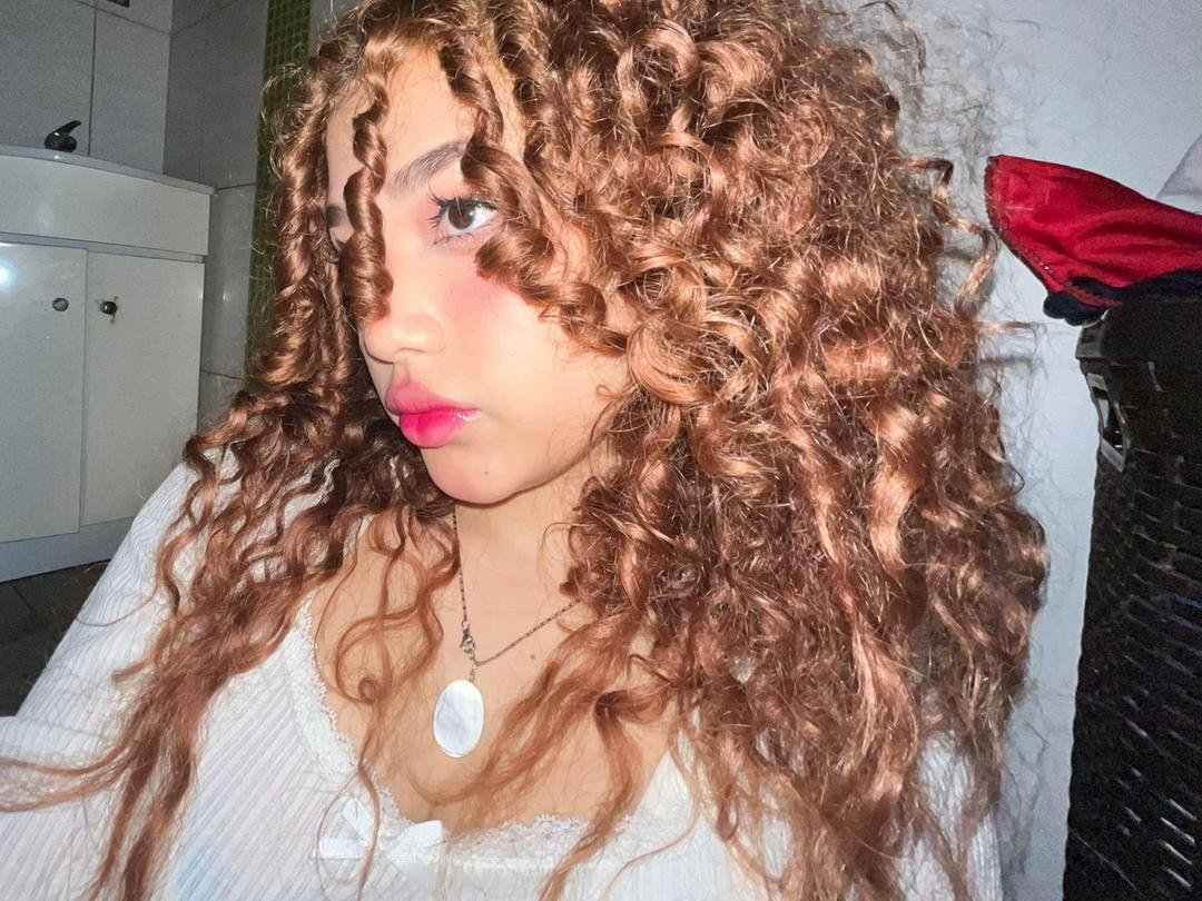 Naughty Asian Redhead Showing Off That Tight Curly Hair and Body 10