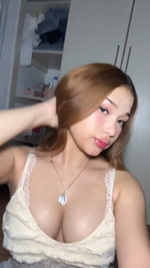 Korean-Asian Redhead Temptress Flashing Her Tight Little Body - Pt.6 9