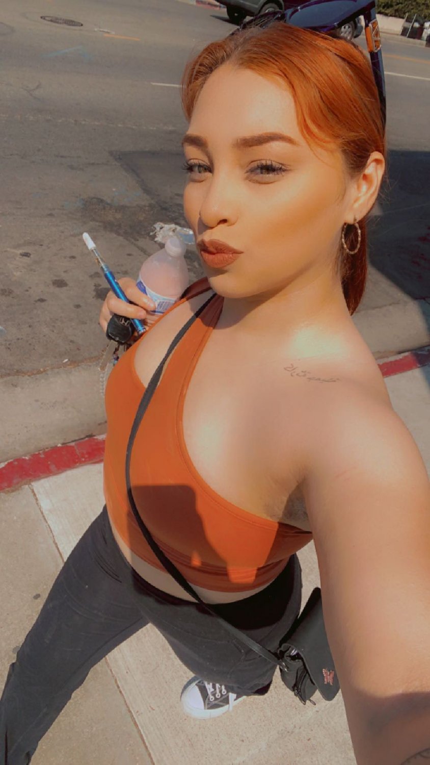 Latina Plays with Pussy, Shoes, Ass, and Tits 15