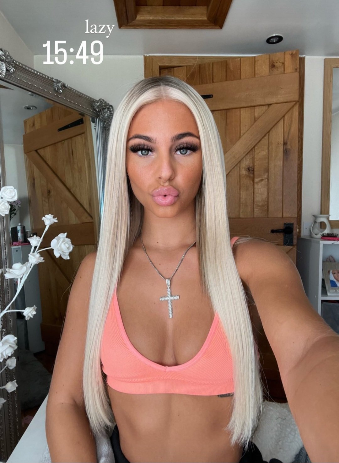 Blond Scottish Chav Whore Spreads for Both Holes 36