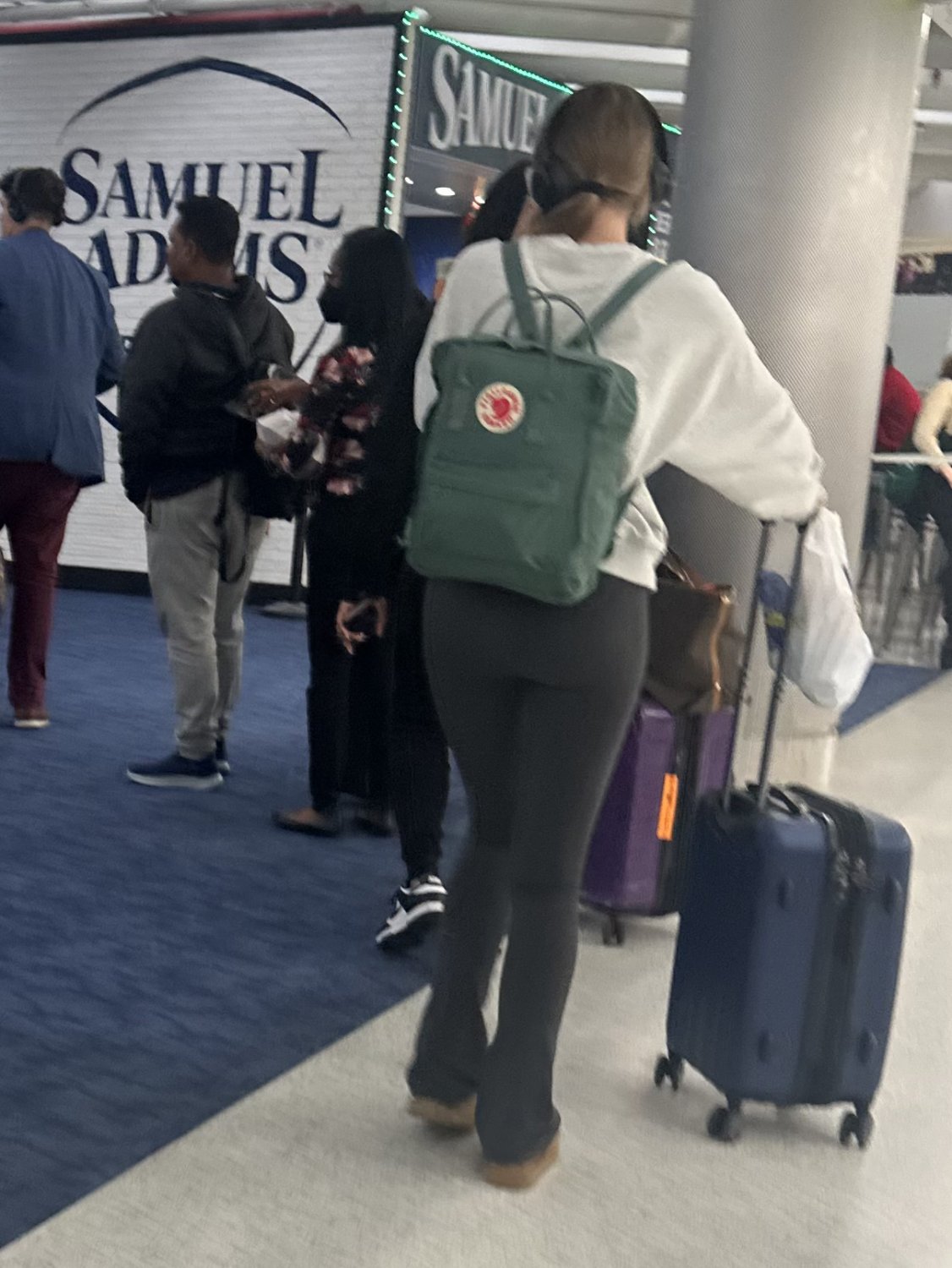 Adorable light-haired butt candid video i took 2