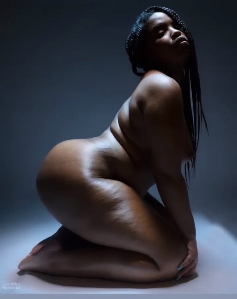 Ebony Babe With a Fat Ass Going Wild 13