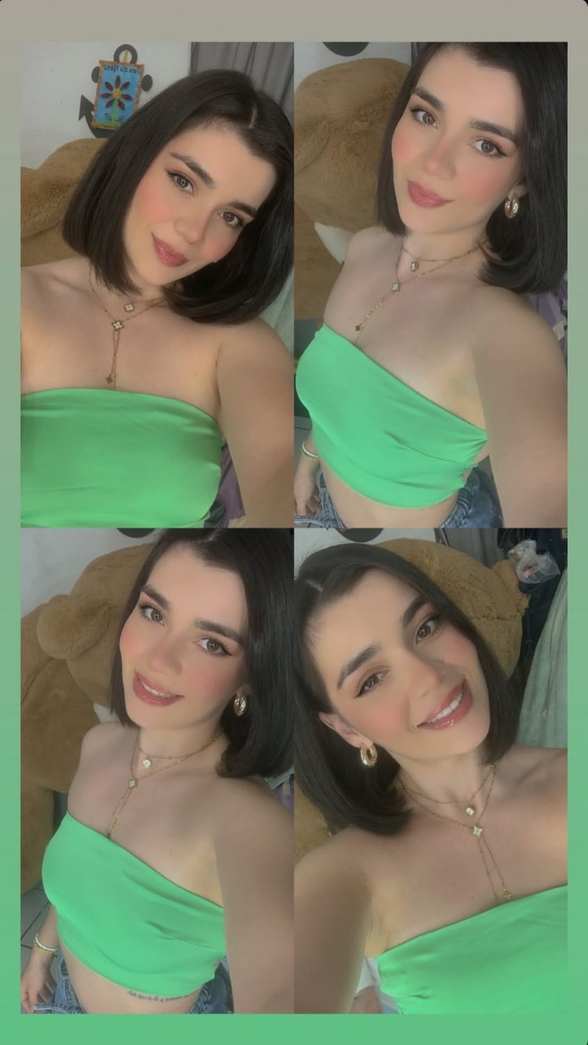 Hot Brunette Fitness Babe Showing Off at the Gym 3