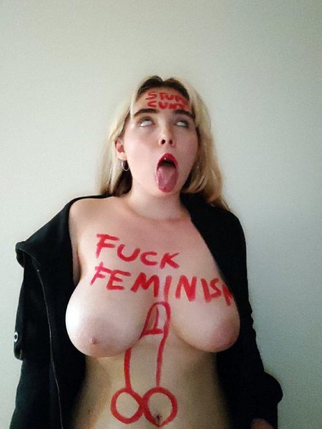 Vicky the Hopeless Blonde Whore Gets Humiliated 9