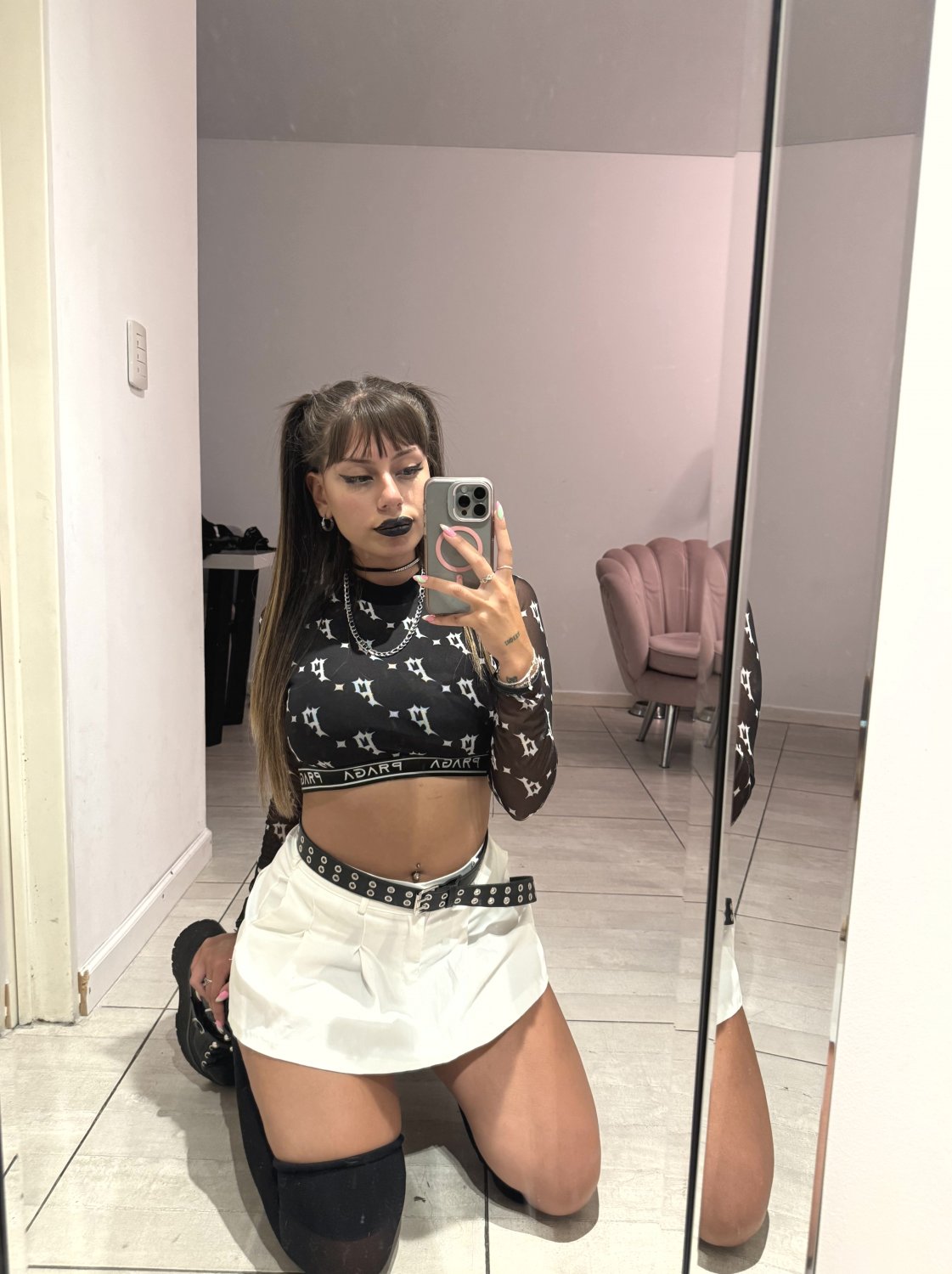 Goth Latina Babe Wants Daddy To Use Her 2