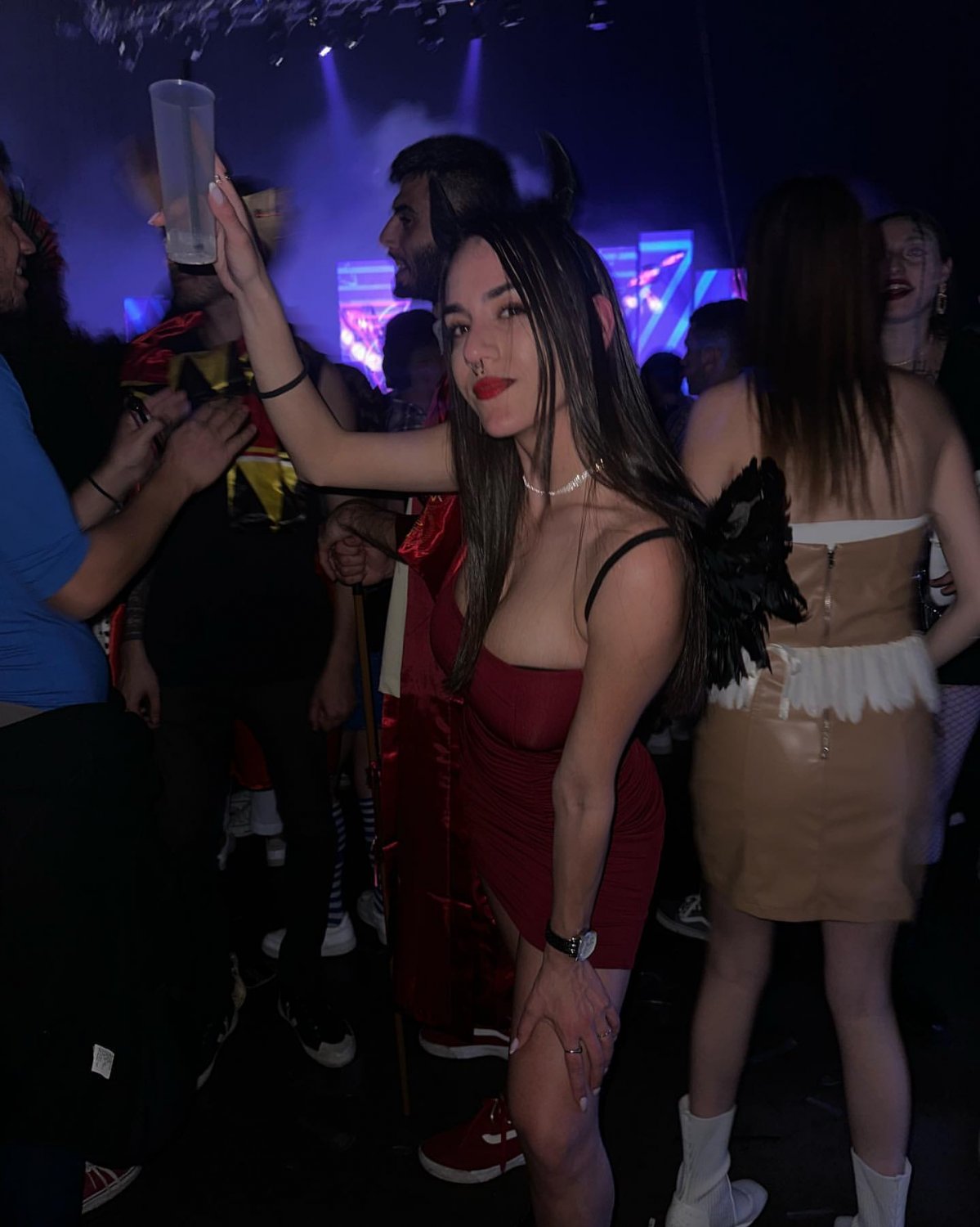 Cute Brunette Sara Showing Off Her Big Tits And Sultry Moves 32