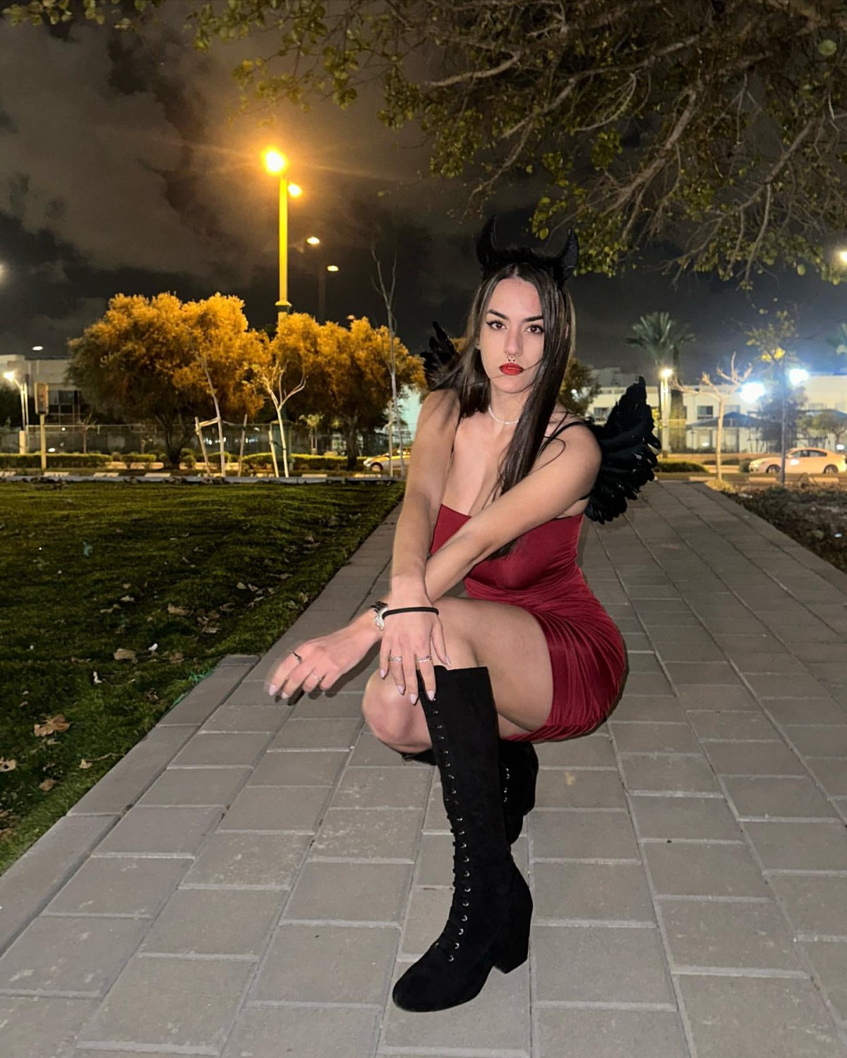 Cute Brunette Sara Showing Off Her Big Tits And Sultry Moves 64