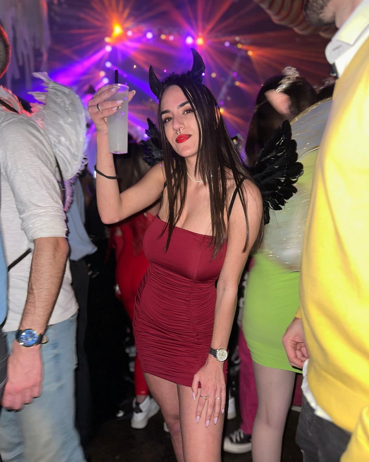 Cute Brunette Sara Showing Off Her Big Tits And Sultry Moves 79