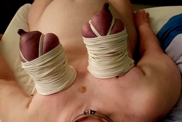 Extreme Tied Up Tits — Big, Heavy, And Dripping With Desire 17
