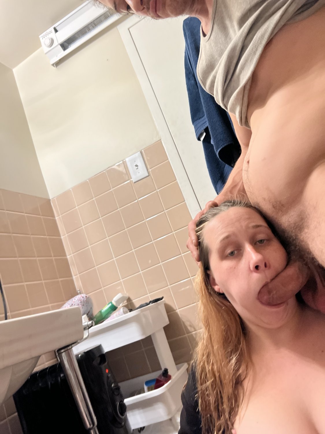 Mommy With Huge Udders Sucks Cock Like She Was Born For It 6