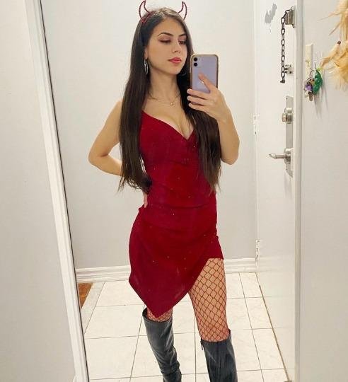 Young Latina Escort Taking Seductive Selfies Before Her Night Out 7