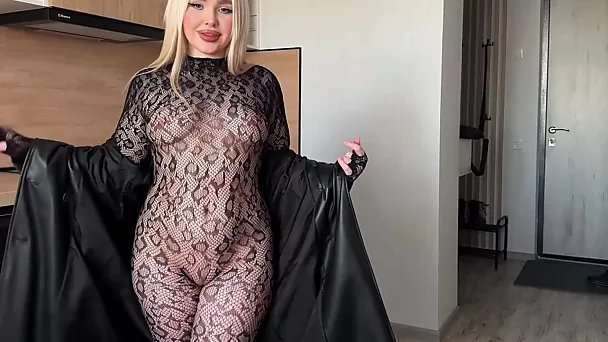 Blonde Euro PAWG In Body Stocking Picked Up For A Wild POV Fuck 2