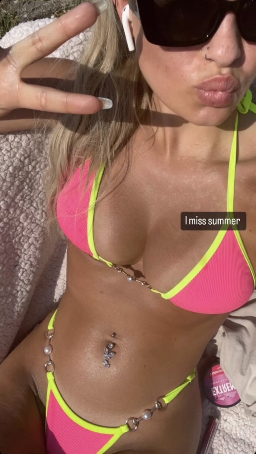 British Chav Babe Maddie Bends Over and Shows Off Her Tight Ass 9