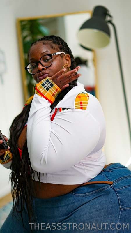 シック・エボニー・クイーン・デザイア・ムーア・バウンシング・ザット・BBWブーティー 18