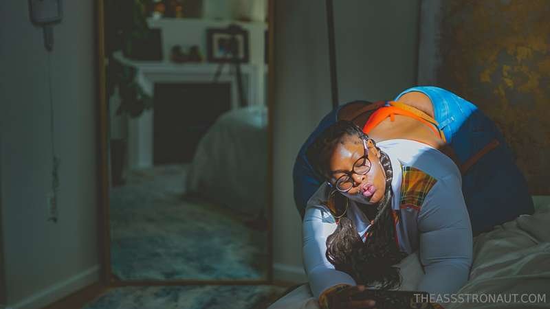 シック・エボニー・クイーン・デザイア・ムーア・バウンシング・ザット・BBWブーティー 19