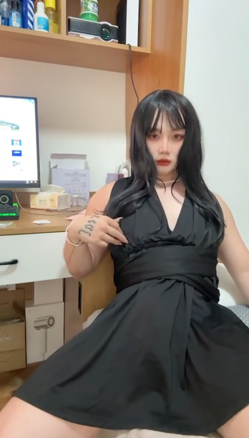 Crossdressing Asian Cutie Jerks And Cums Hard 1