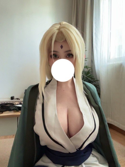Tsunade Cosplay Slut Leaked — Big Tits Asian Whore Begs For It 2