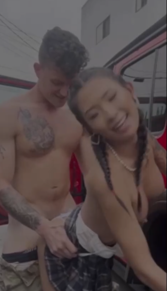 Horny Asian Babe Gets Fucked Rough Outdoors Till She Screams 1