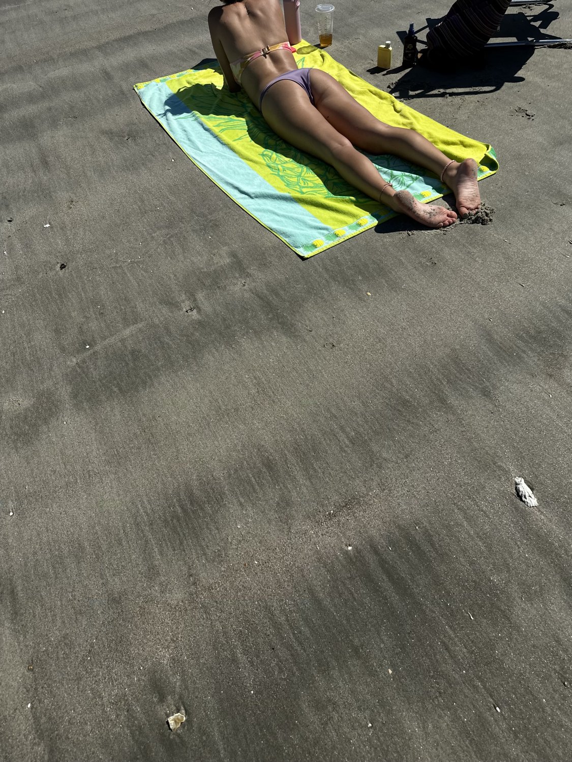 Blond Beach Babe Showing Off Tight Body In Tiny Bikini 6