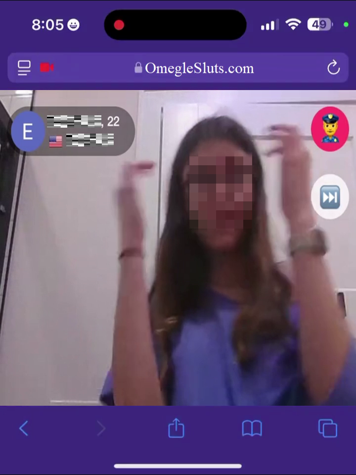 😈 Scrumptious sweetie flash small tits on OmegleSluts 😈 3