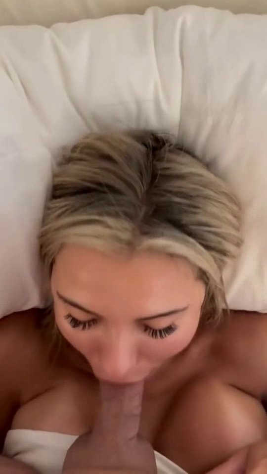 Blonde Slut Sucking Big Black Cock 2