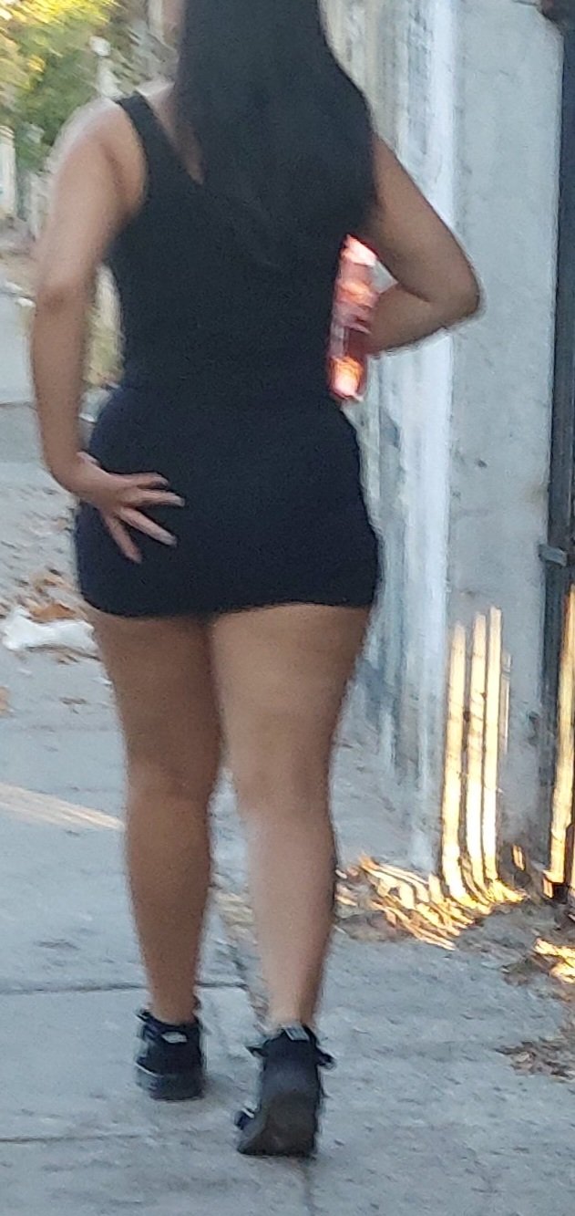 Candid Latina Hottie in Suit Gets Cum on Big Butt Fuck 15