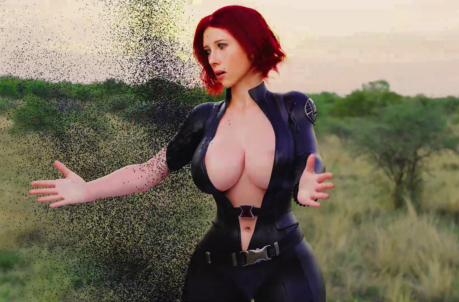 Marvel’s Thanos Hottie Snaps Her Clothes Off in Fuck 2
