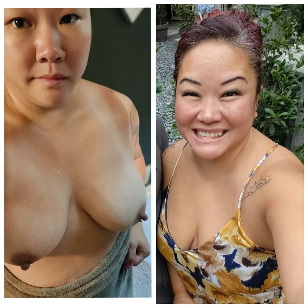 Asian BBW Hottie Strips On and Off in Slutty Fuck 1