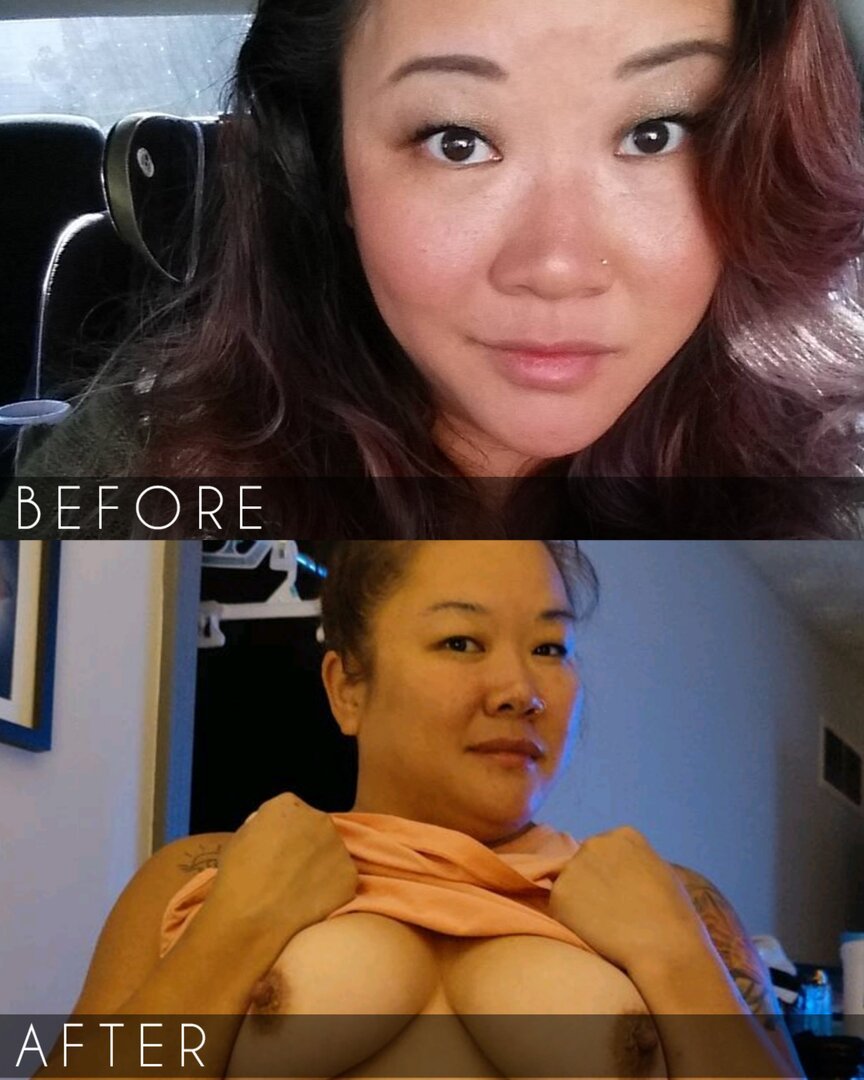 Asian BBW Hottie Strips On and Off in Slutty Fuck 8