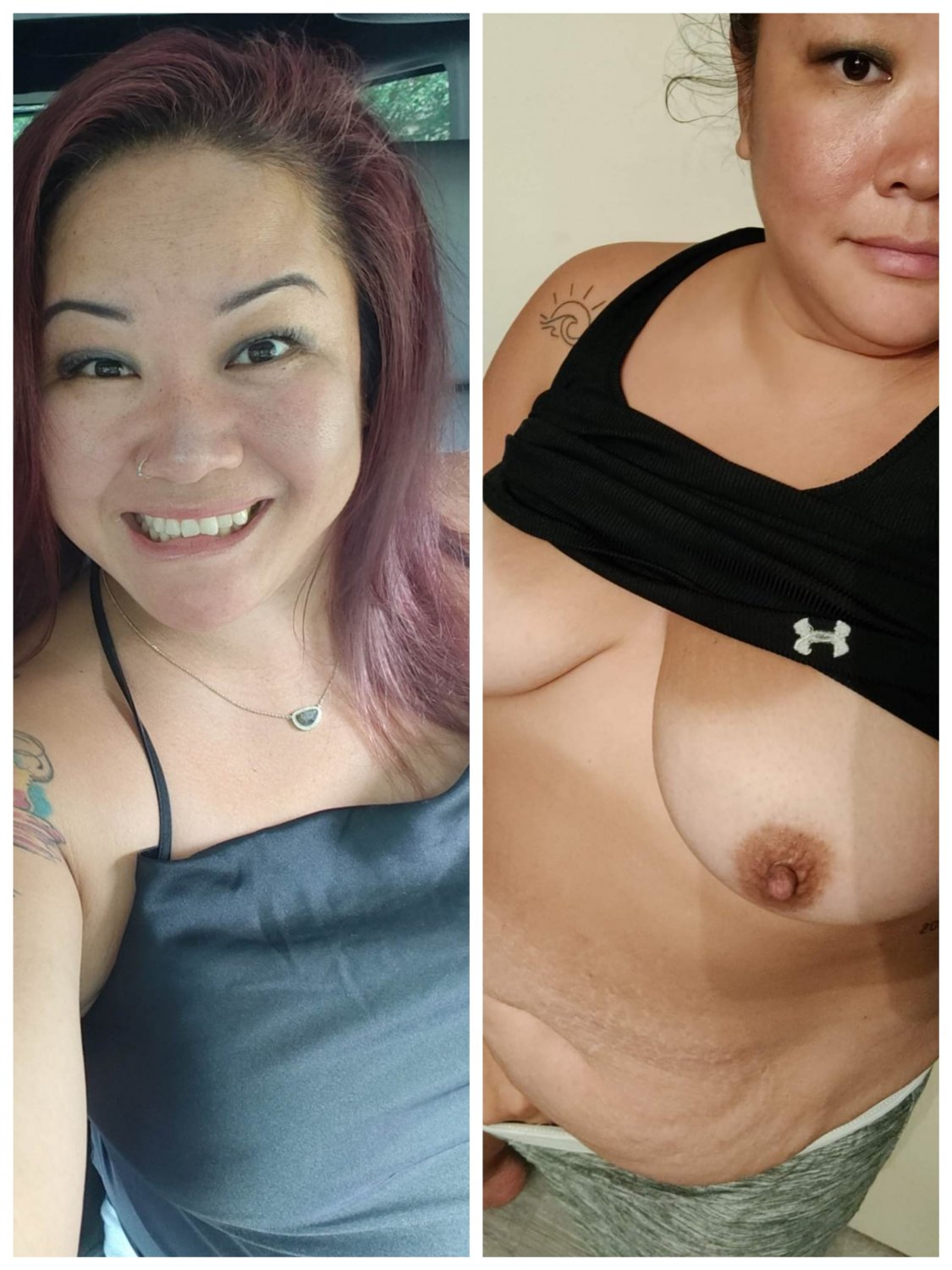 Asian BBW Hottie Strips On and Off in Slutty Fuck 10