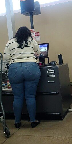 Fat Ass BBW MILF Candid — Thick and Juicy Booty On Display 1