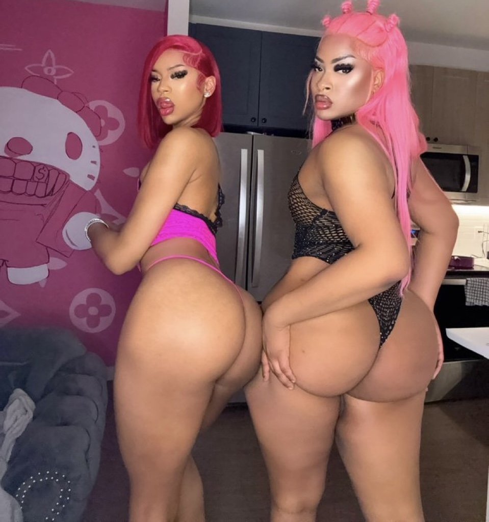 Trans Babes Twerking Together — Cute, Ebony, and BBC Madness 1