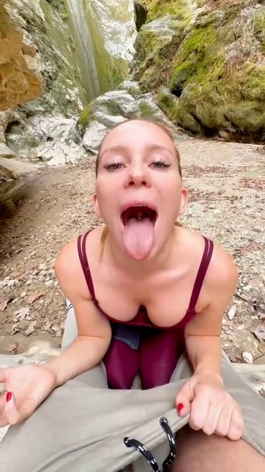 Redhead Babe Taking It All In Her Mouth Until the End 5