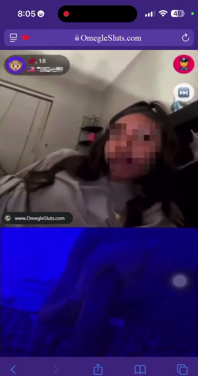 ✨💦 Gorgeous gf act twat on OmegleSluts 🙈 3