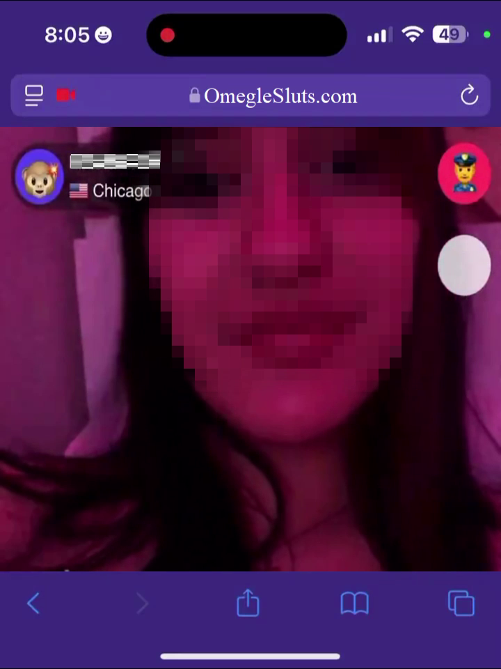 🙈😈 Curious teen scene her backdoor on OmegleSluts ✨ 4