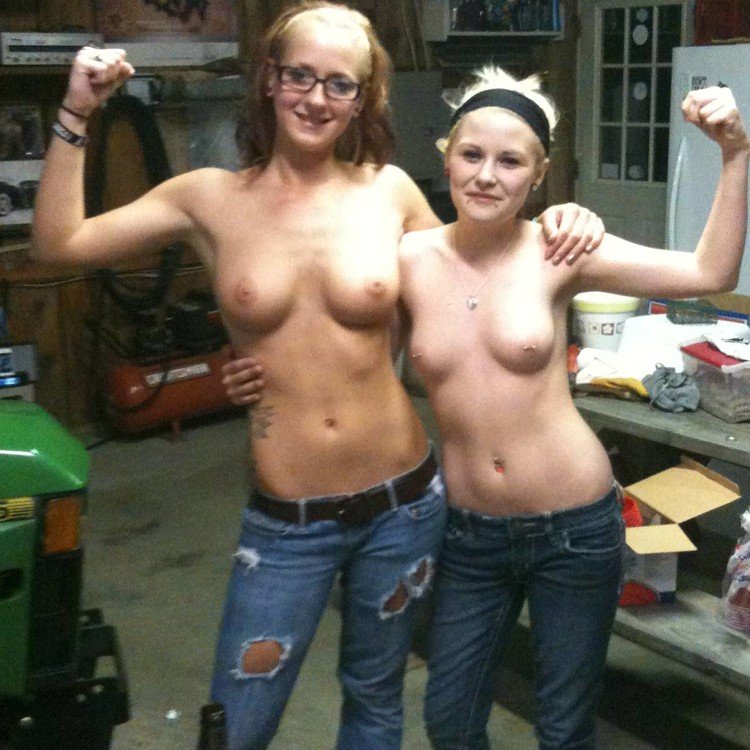 Breast Friends Love Squeezing and Playing with Their Big Tits 15
