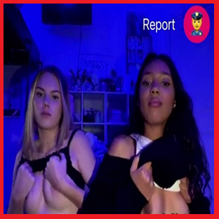 😈😈 Both honey wenches flash tits for stranger fella on OmegleSluts 😈😈 2