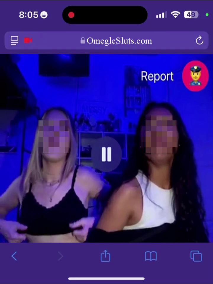 😈😈 Both honey wenches flash tits for stranger fella on OmegleSluts 😈😈 4
