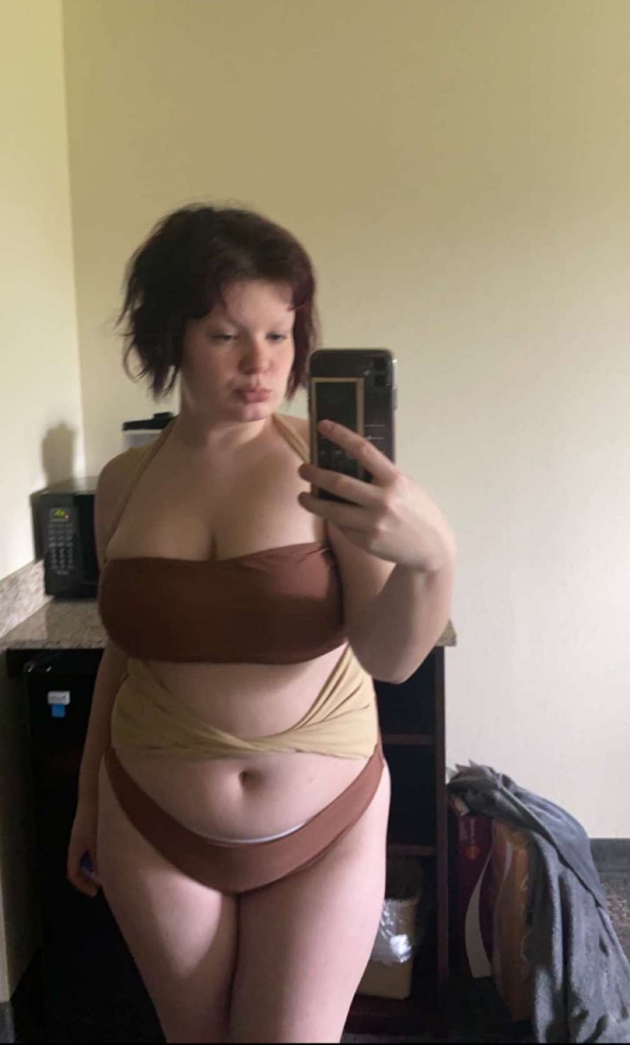 Submissive BBW Shows Off Her Huge Jiggly Tits 14