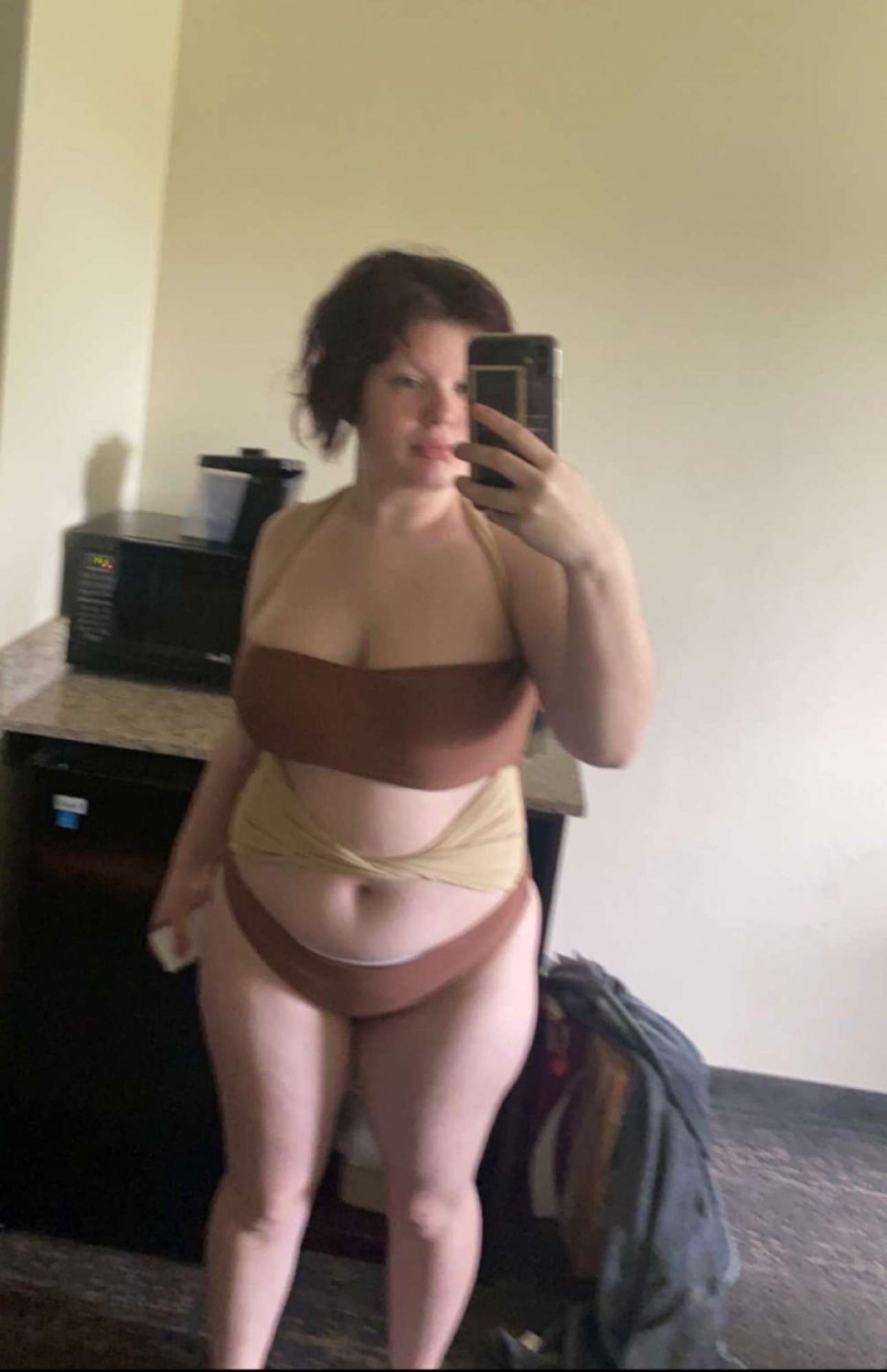 Submissive BBW Shows Off Her Huge Jiggly Tits 22
