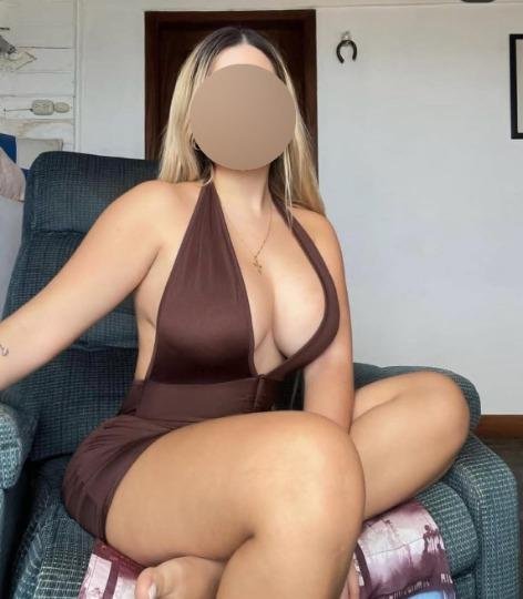 Natural Blonde Colombian Escort Carla — Lingerie Tease 35