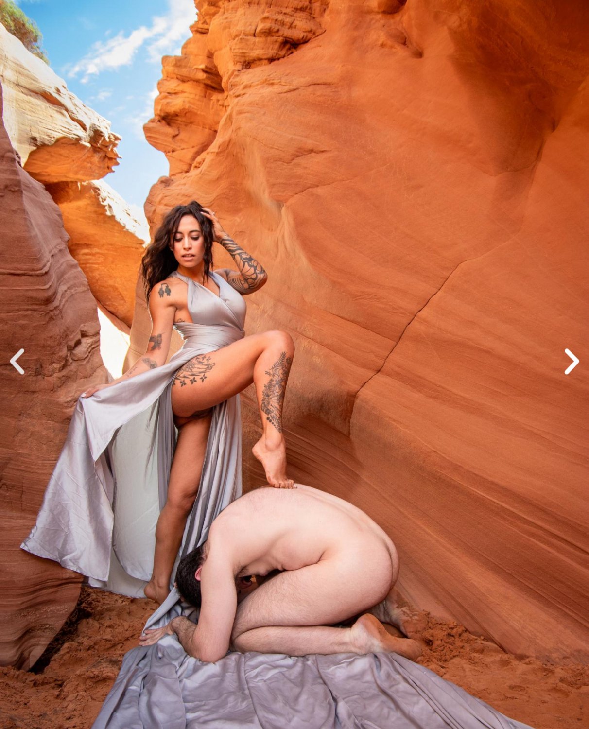 Canyon Boudoir Babe Teasing in the Sunlight 12