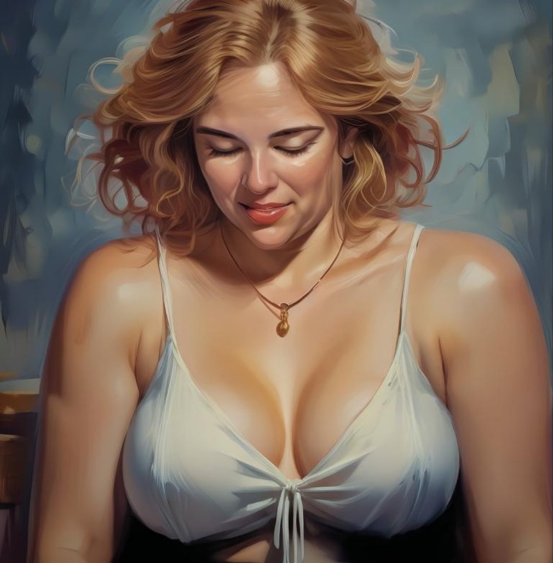 Półnaga i naga jasnowłosa kreskówkowa babcia mary 2