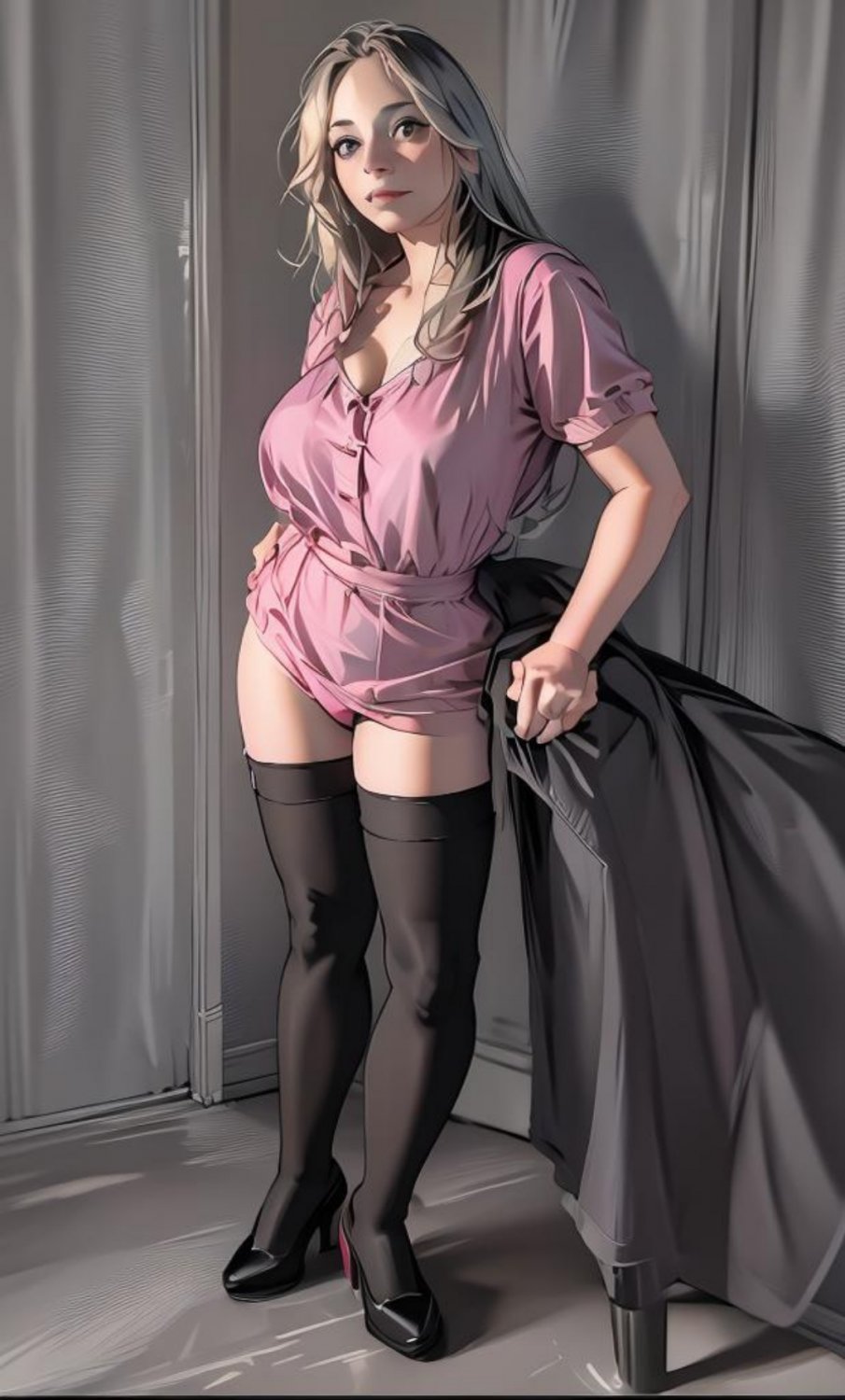 Półnaga i naga jasnowłosa kreskówkowa babcia mary 3