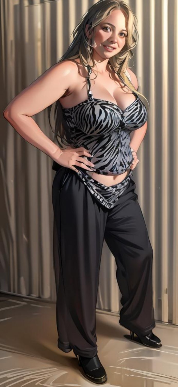 Półnaga i naga jasnowłosa kreskówkowa babcia mary 5