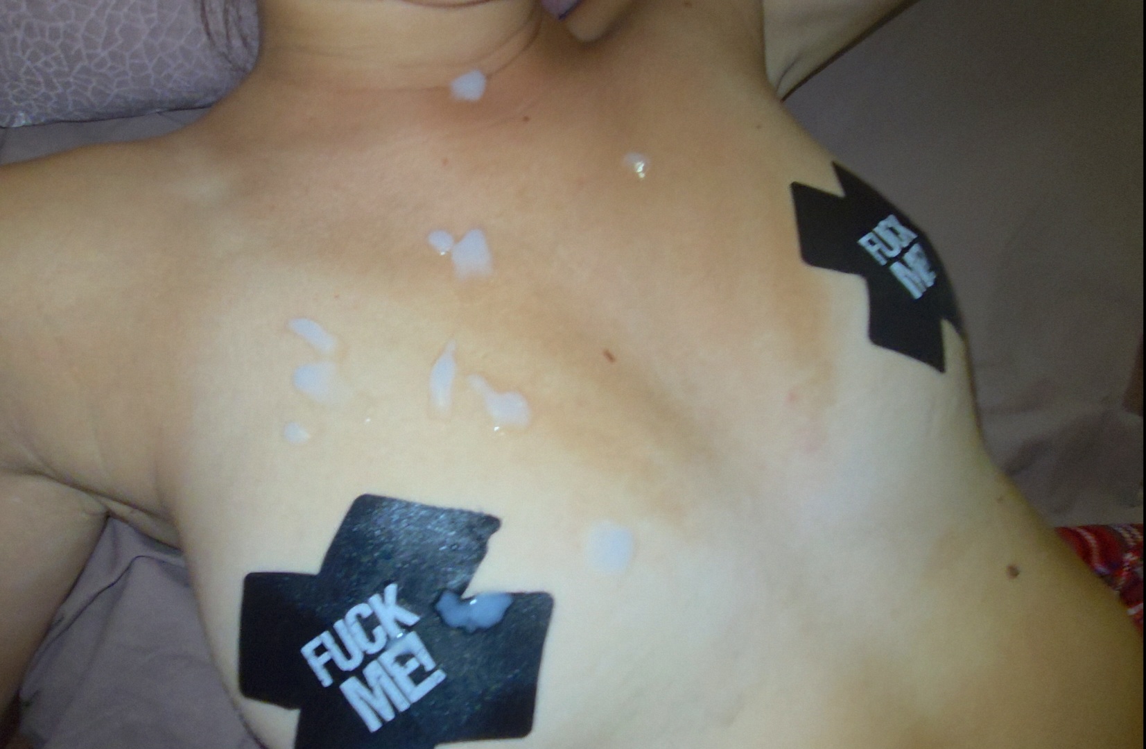 A young slut is stuffed with cum 13