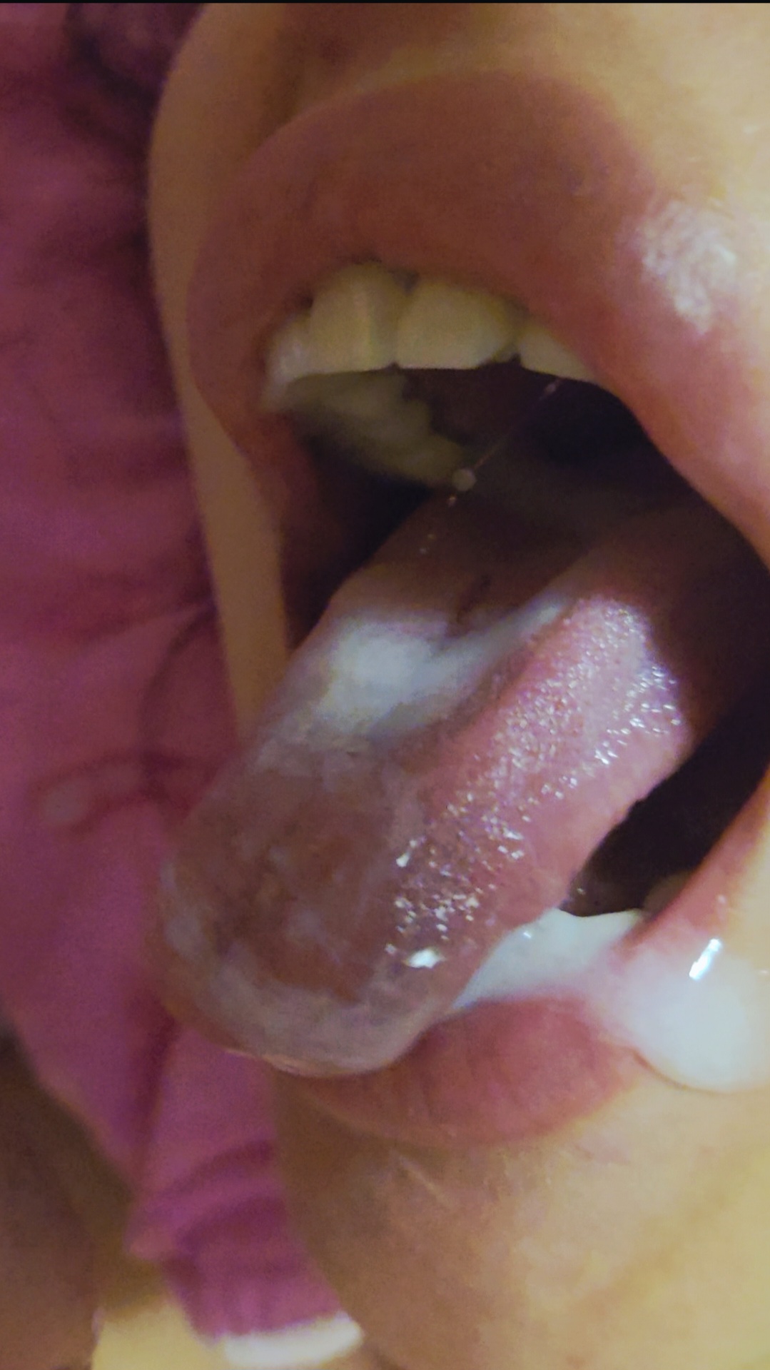 A young slut is stuffed with cum 14