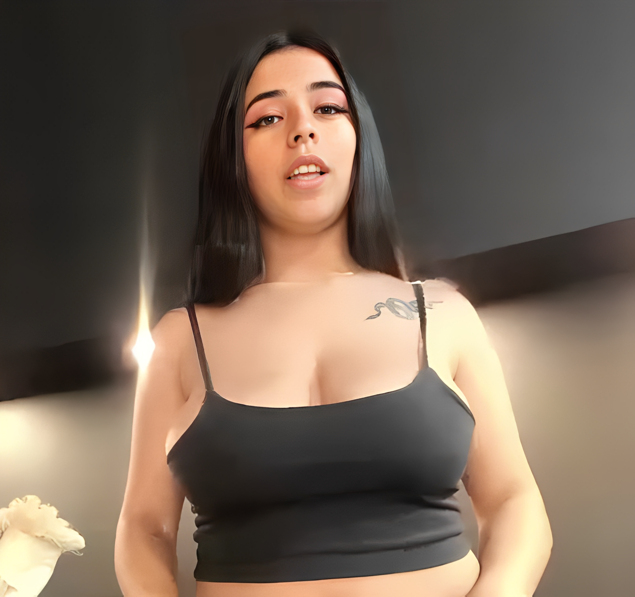 Curvy Natural Bombshell Bounces Her Perfect Tits For You 3