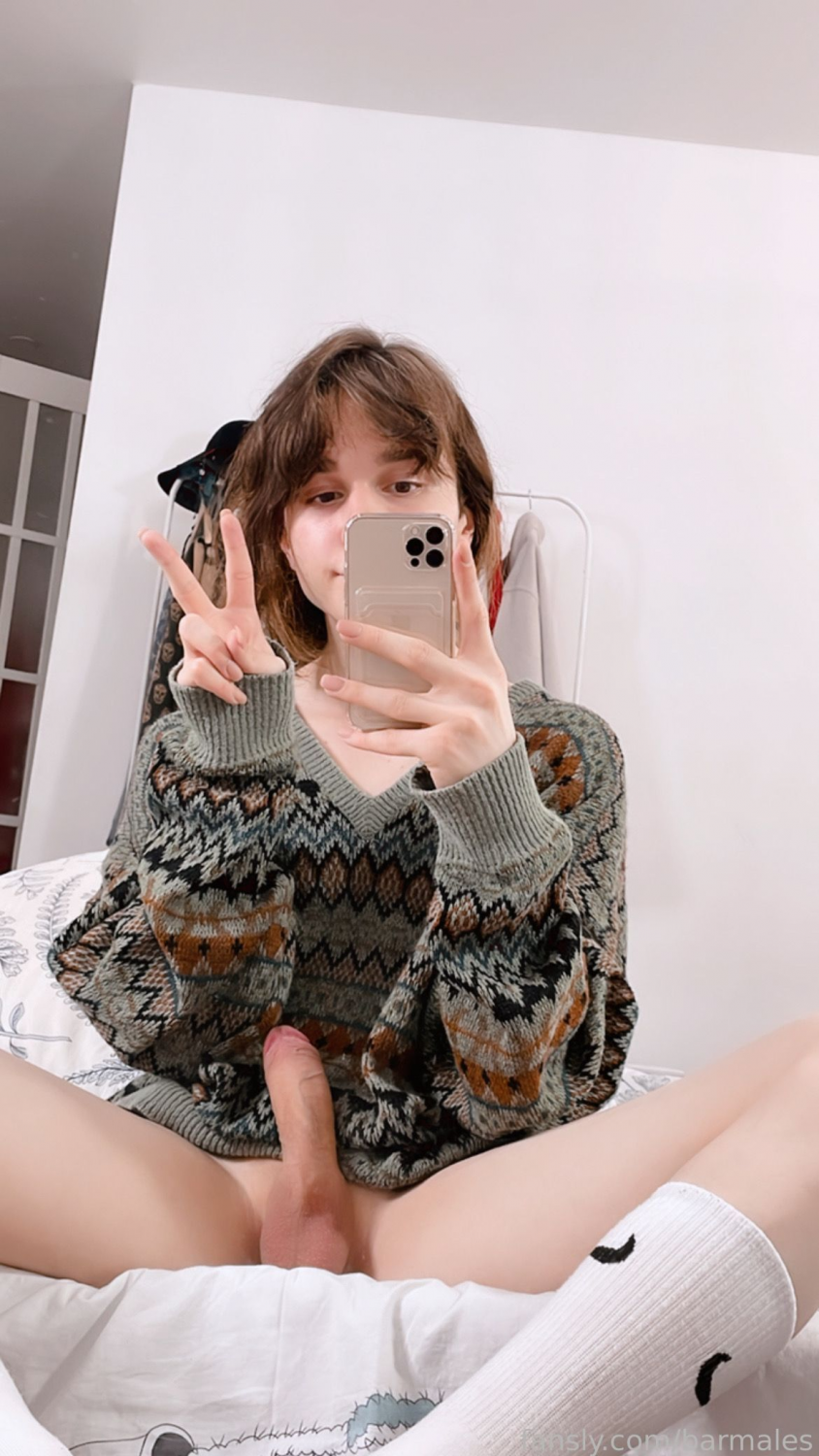 Cute Femboy Mossy Barmales Takes A Sweet Creampie 34